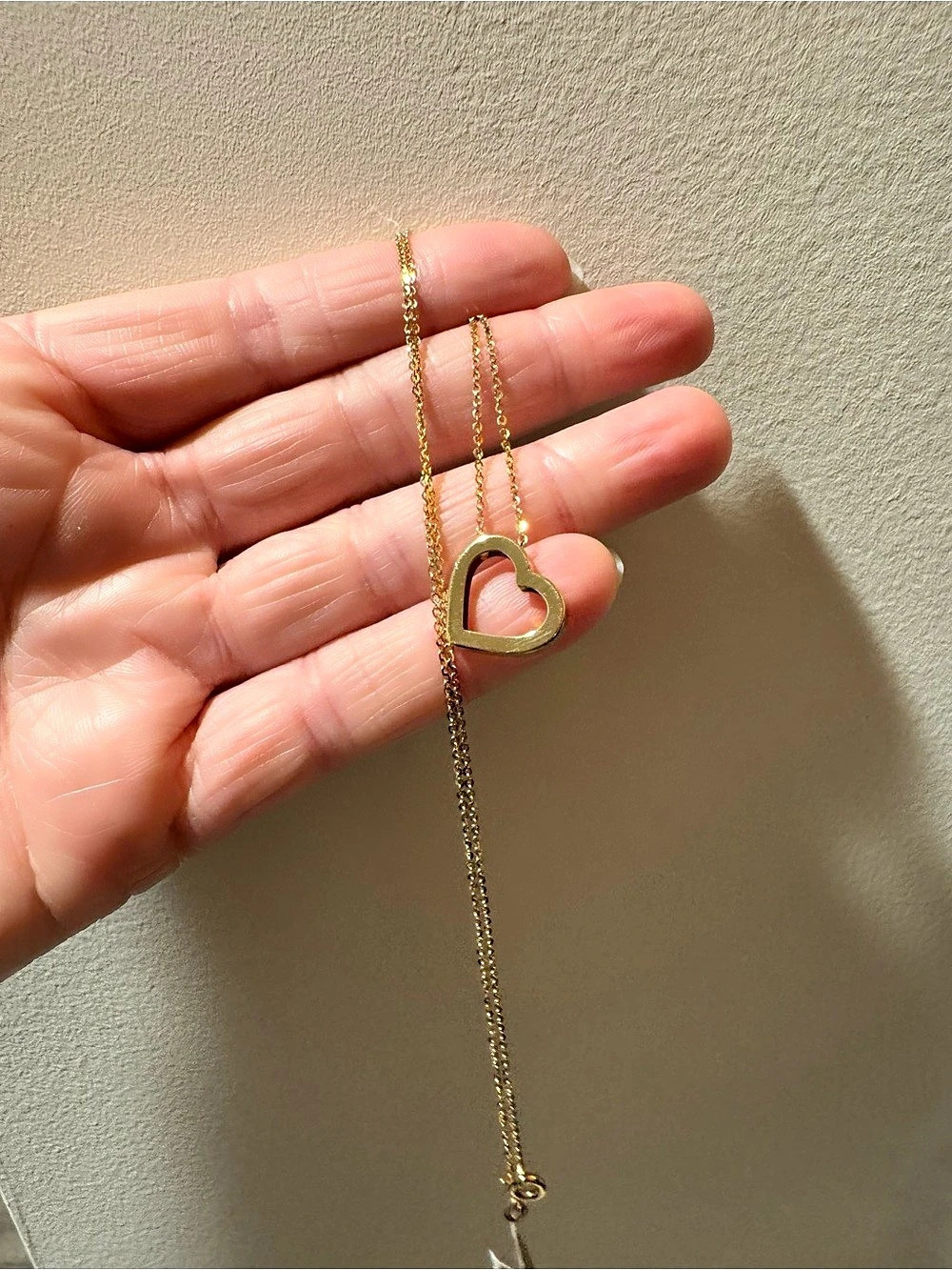 Bloomingdale's Fine Collection Sliding Heart Pendant Necklace in 14K Yellow